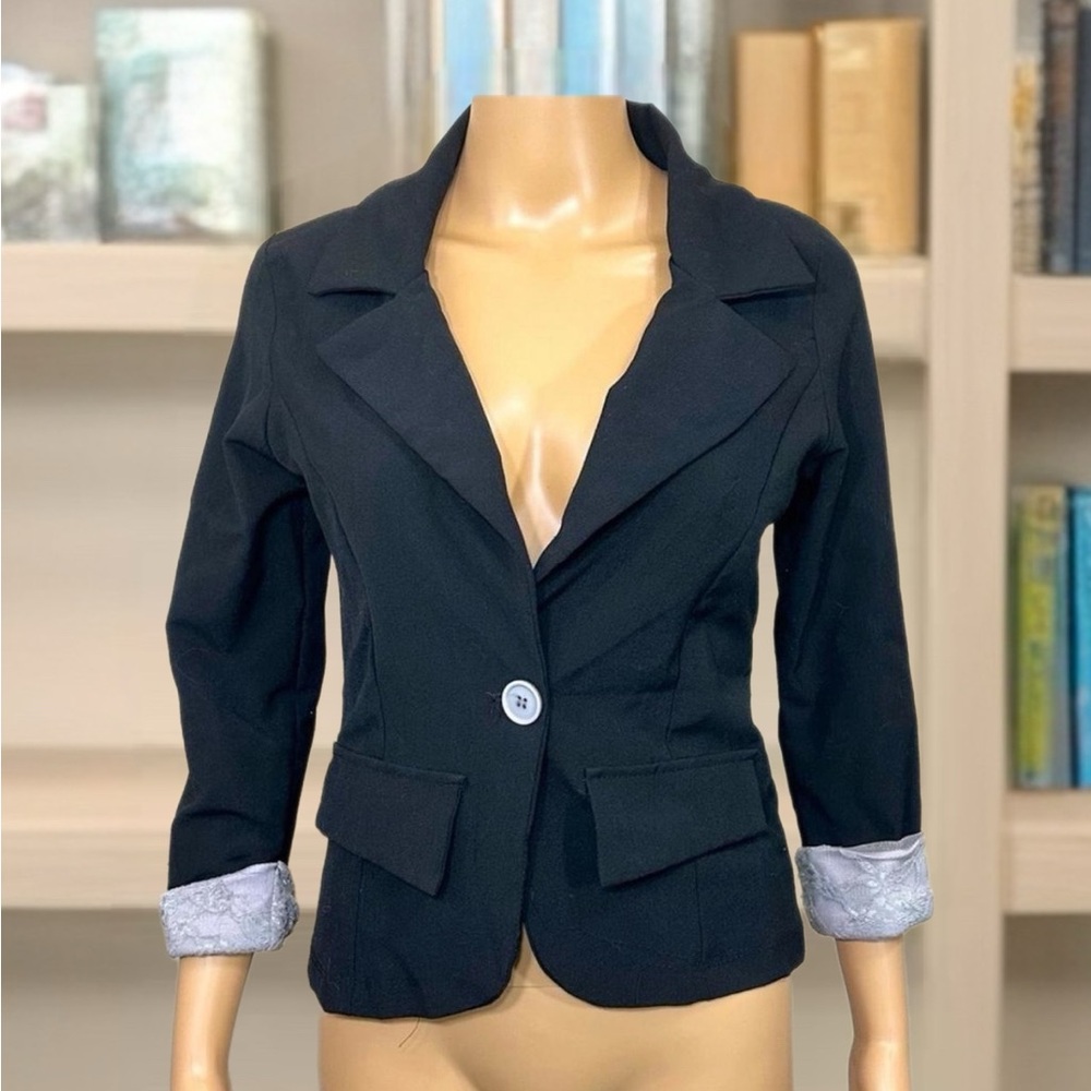 French Atmosphere Lace Blazer